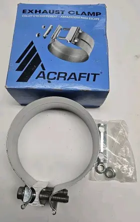 50pla Acrafit 5 Inch Steel Lap Joint Round Exhaust Clamp Heavy Duty Band