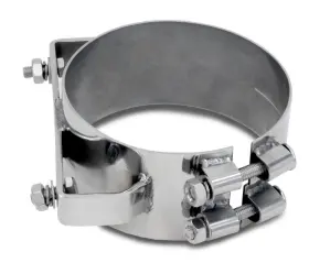 Nt-13527 Adams Chrome Shop 6 Wide Band Clamp Fits Freightliner