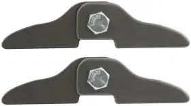 All60040 Allstar Performance Header Tabs - 4 / 2 Bolt Nuts Steel Natural Kit