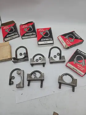 H134 Amgauge 6 Muffler Clamps 1-3/4 Inch Heavy Duty U Bolt