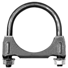 339888 Ansa 2.5 Inch Slotted Heavy Duty 3/8 U Bolt Exhaust Clamp With Flange Nuts