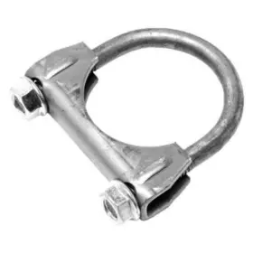H400pz Ansa 4 Inch Heavy Duty 3/8 U Bolt Exhaust Clamp With Flange Nuts Zinc