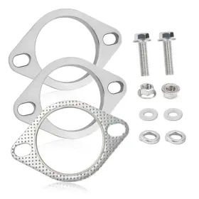 Tao-0501 Aokdom 2-bolt 3 Inch Exhaust Flange Repair Kit Stainless 5.43x3.7x0.35