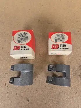 1110-1122 Ap 1936-1959 Chrysler Desoto Muffler Clamps Inlet And Outlet New Single Dual Exhaust