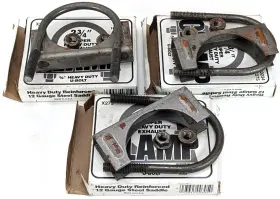 510234 Ap Exhaust H234p 3 U-bolt Clamp W Nuts 2.75 Super Heavy Duty 3/8 Inch 2 3/4 In X275