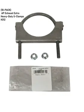 H312 Ap Exhaust 10-pack New Heavy-duty Welded Saddle Clamps