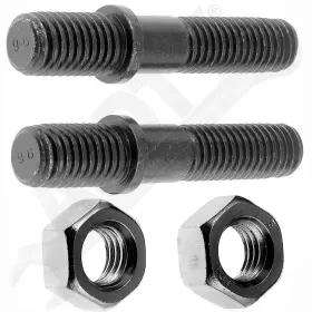 4255 Apdty Exhaust Flange Stud And Nut Front Compatible With Select 74-93 Models
