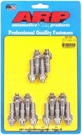 Arp 099998163996 400-1400 Header Studs Sb-chevy 3/8 Diameter 1.670 Length 12 Point Nuts 14/pk