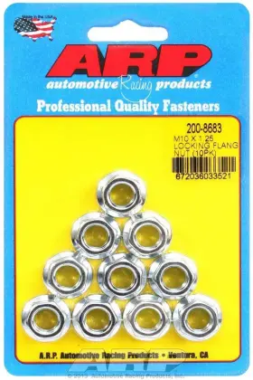 200-8683 Arp Fits M10 X 1.25 Locking Flange Nuts 10