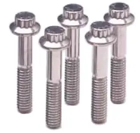 613-1250 Arp 3/8 Inch X 1.25 Uhl 12 Point Stainless Steel Bolt Kit 5 Pack