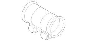 1k0-253-141-g Audi Genuine Tailpipe Clamp