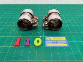 1k0253141 Audi 13-17 S4 S5 A4 A5 Q5 Exhaust Pipe Clamps Pair Oem