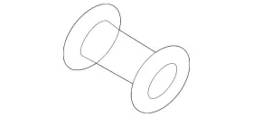 4b0-253-205-d Audi Genuine Plate Spacer