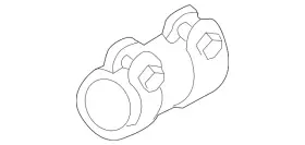 8w0-253-141-b Audi Genuine Center Muffler Clamp