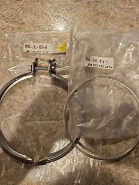 8w0-253-115-g Audi 8w0-253-725-g Genuine Catalytic Converter Clamp And Gasket 8w0-253-725-g/8w0-253-115-g