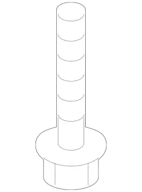 N-912-280-01 Audi Genuine Suspension Cross-member Mount Bolt