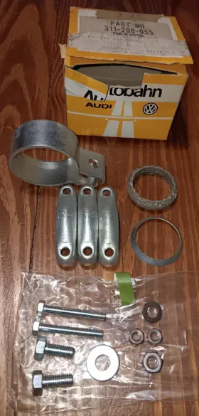 311-298-055 Autobahn Audi Vw Nos Exhaust Tail Pipe Clamp Kit Made In Canada
