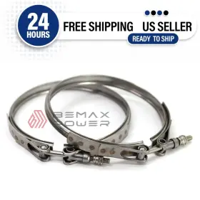 5358454 Bemaxpower 5459710 He400vg Stainless Steel Turbo V-band Clamp Kits For Cummins X15