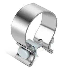 Bezt 718025511080 4pcs 2 Inch 14 Gauge Wall T409stainless Steel Exhaust Pipe Narrow Band Clamp Assembly