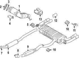 18-30-5-a0d-906 Bmw Genuine 2024 X1 - Rear Muffler Hanger