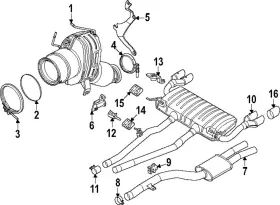 18-30-7-101-509 Bmw Genuine Exhaust System Hanger Bracket