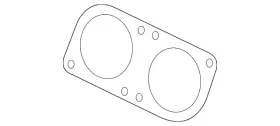18-30-7-848-046 Bmw Genuine Converter And Pipe Flange
