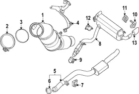 18-30-9-894-272 Bmw Genuine Rear Muffler Bracket