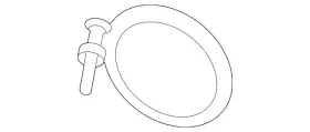 18-32-5-a0a-109 Bmw Genuine Front Muffler Clamp