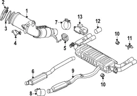 18-32-5-a1d-1e9 Bmw Genuine Converter And Pipe Bracket