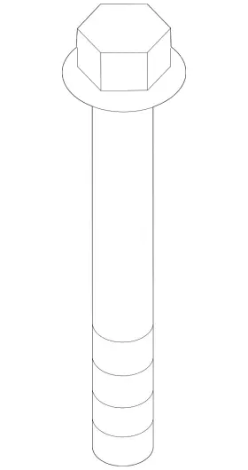 22-32-6-865-849 Bmw Genuine Trans Cross-member Bolt