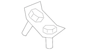 41-11-3-404-990 Bmw Genuine 2004-2010 X3 - Muffler Bracket