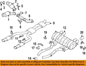 18307883591 Bmw Oem 21-25 M2 Exhaust System-center Muffler Bracket