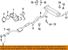 18308576996 Bmw Oem 20-25 230i Xdrive Exhaust System-rear Muffler Mount