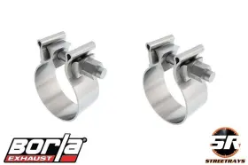Bor-18325 Borla 18325 Stainless Steel T-304 Accuseal Single Bolt 2.5 Inch Band Clamp Qty 2