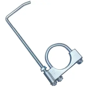 Caro1001012 Carotupy 2 Inch Universal Exhaust Clamp With Hanger Muffler Silver