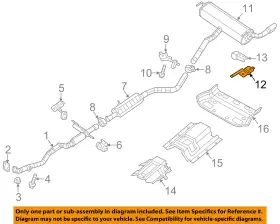 5147276ac Chrysler Oem 13-17 Cherokee Exhaust System Components-hanger