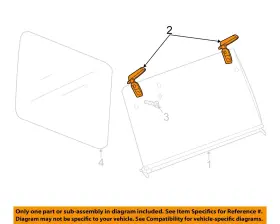68413488aa Chrysler Oem 18-23 Wrangler Removable Top Glass-hinge Cover