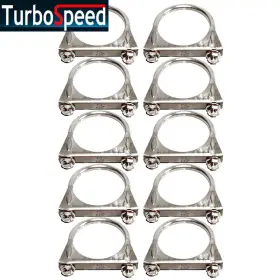 S212x10 Clu Emusa 10pcs 2.5 Inch I.d. Heavy Duty Exhaust Hanger 2 1/2 Ss U Bolt Clamp Universal