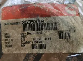 3535399 Cummins Clamp V Band New Open Box Free Shipping