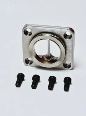 Cfs-t4divcs-gtx293035-vbkitss Custom Fab Shop Stainless T4 Cs Divided To 3.0 Inch Od V-band Fit Garrett Turbo Flange Gtx30 Gtx35