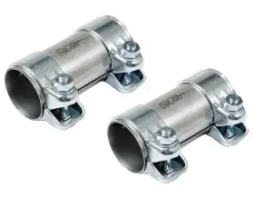 112089 Dansk / Hjs Muffler Exhaust Clamp Dual Clip 50mm 2pcs For Vw Golf Jetta Passat Audi A4