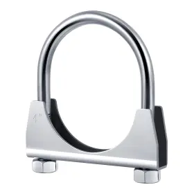 Jia-datanly-1350 Datanly 4 Inch Exhaust Clamp Heavy Duty U-bolt - Saddle Silver