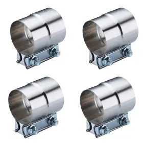 Ec-st-2.5-4 Decohongdi 2.5 Inch Exhaust Clamps 4 Pack 2 1/2in Lap Joint Band Clamp 304 Ss