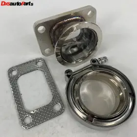 Vb250-t3 E-motor Gk T3-4 Clvk T3 4-bolt To 2.5 Turbo Charger Flange Conversion Adapter Kit Gasket Clamp