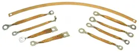 E6289 Ec Products 1963 Corvette Ground Strap Set Without Side Exhaust 9 Pieces