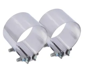 312-2 Elifecenter 3.5 Inch Exhaust Clamps 3 1/2 Lap Joint Butt