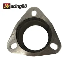 Emusa Ad350 Universal Silver 3.5 Inch Semi Direct Fit Exhaust Converter Pipe Flange Repair Kit