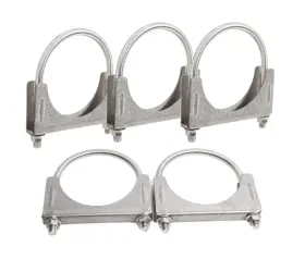 S400x5 Emusa Clu 5pc 4 Inch Id Exhaust Tail Pipe U-bolt Clamp Metal Steel Flange Ss T201 U Bolt