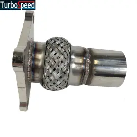 Dg200 Emusa Fg Ad 1pcs 2 Inch Id Silver Flange Cat Outlet Repair Flex Pipe For 95-10 Cirrus Voyager