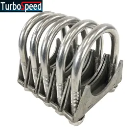 S500x5 Emusa New Brand 5x Universal 5 Inch Stainless Steel U-bolt Clamp 5.2 Rod Inside Diameter